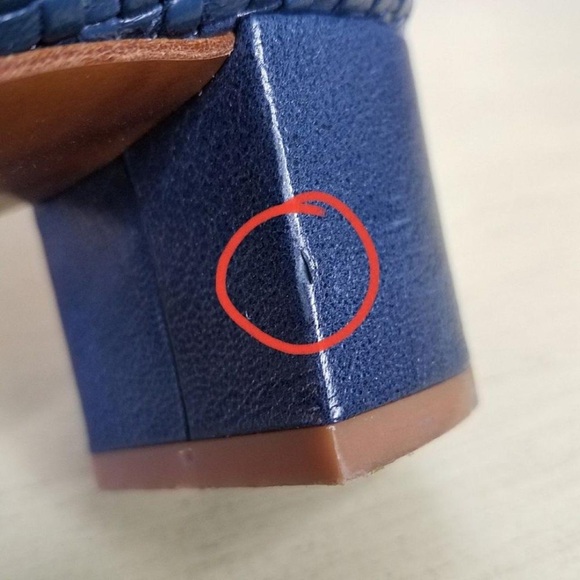 Sezane Navy Blue Woven Flats - Picture 9 of 10